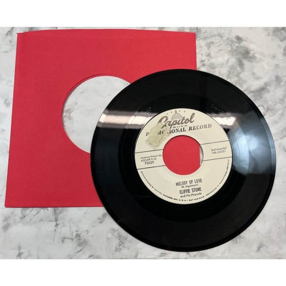 Cliffie Stone Darling Je Vous Aime Beaucoup / Melody of Love 45 Country Promo - Picture 4 of 4